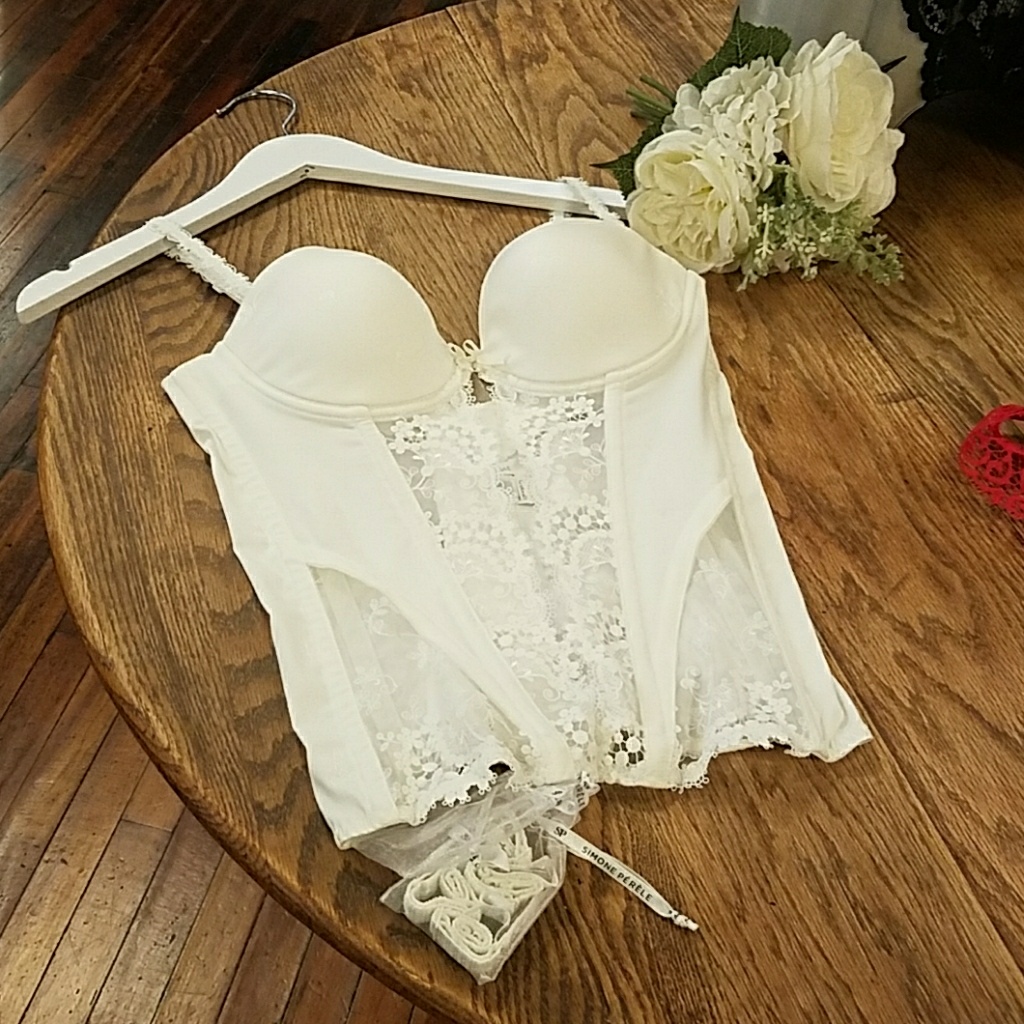 Nwt - Simone Perele Ivory Wish Corset/Bustier